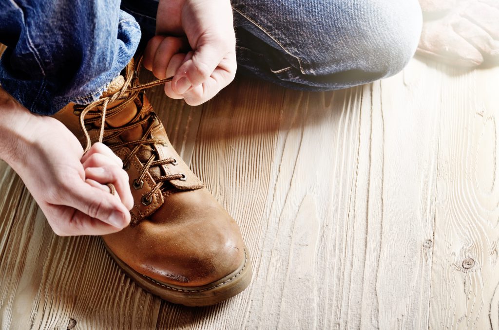 Best way to tie work boots online